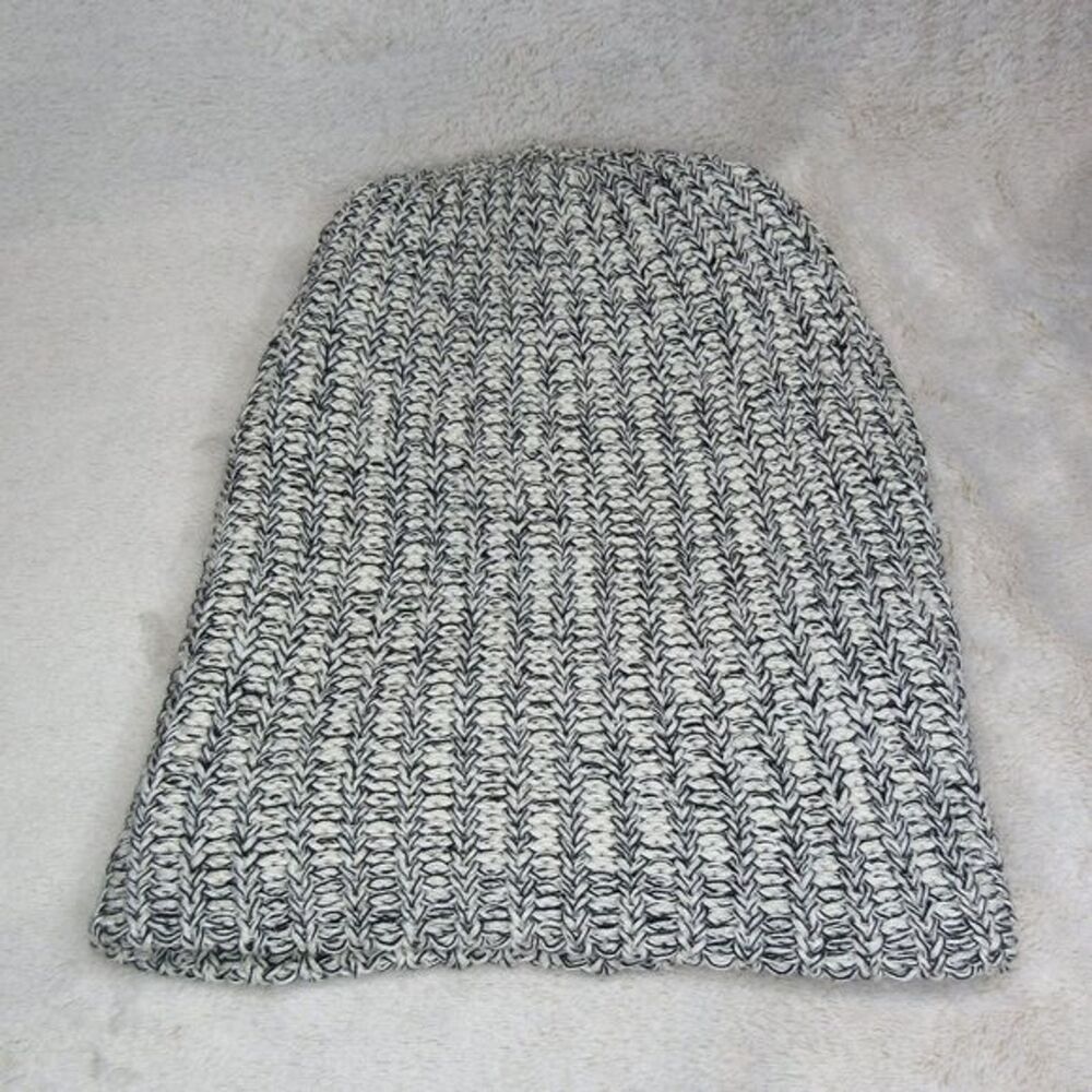 Love Your Melon Womens Knit Hat Speckled Beanie Brown Logo Black White One Size - Picture 4 of 6
